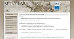 Desktop Screenshot of multilab.com.pl