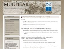 Tablet Screenshot of multilab.com.pl